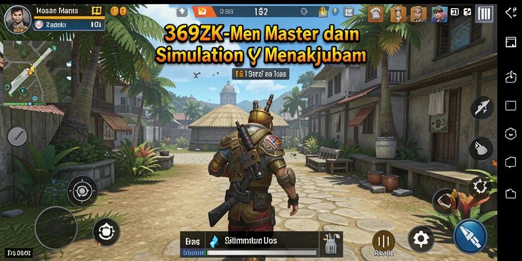 Screenshot menunjukkan gameplay mendalam dalam dunia Simulation 369ZK.