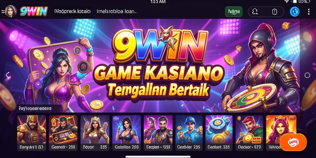 Tampilkan gameplay seru dari aplikasi Kasino 9WIN.