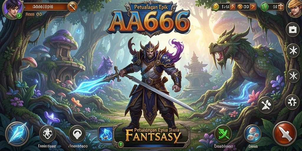 Tampilan gameplay RPG yang epik dan penuh tantangan.