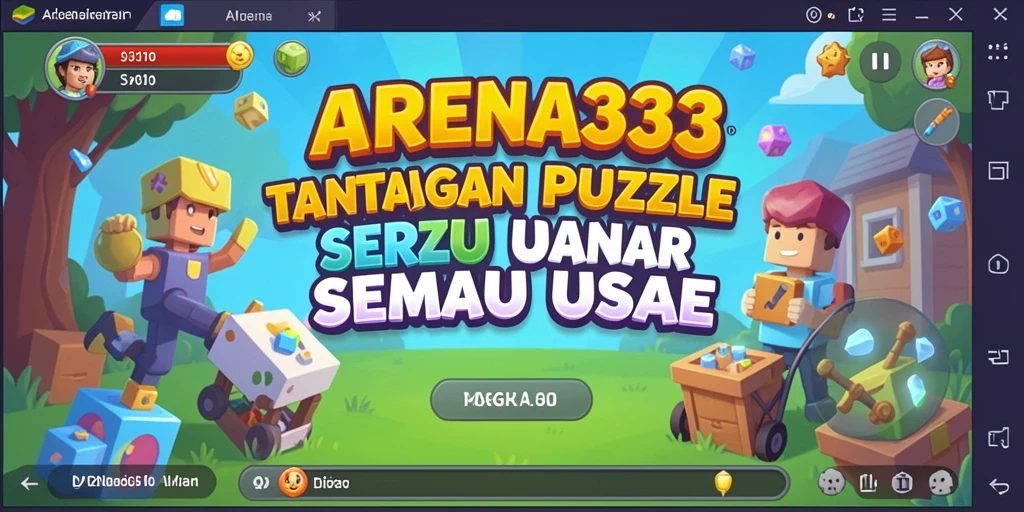 Tampilan gameplay yang menangkap esensi permainan puzzle dalam ARENA333.