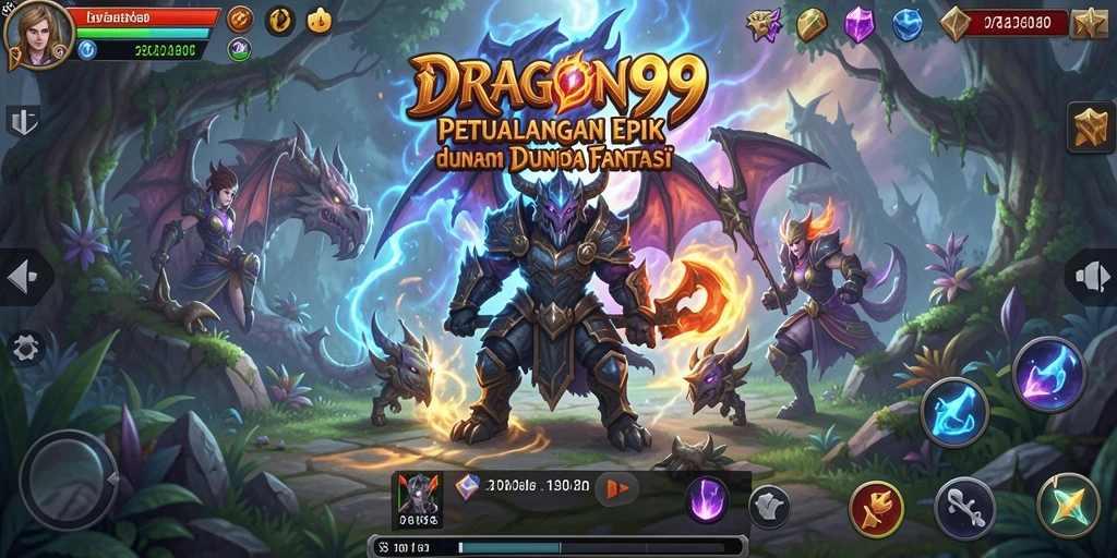 Tampilan gameplay DRAGON99 yang memikat dalam petualangan RPG.