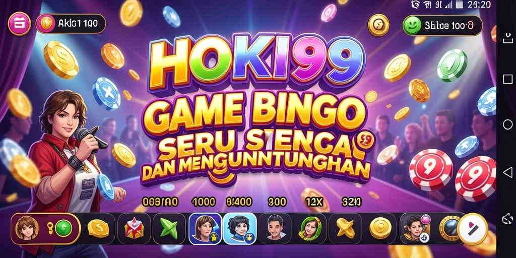 Tampilan gameplay HOKI99 dengan suasana Bingo yang menyenangkan.