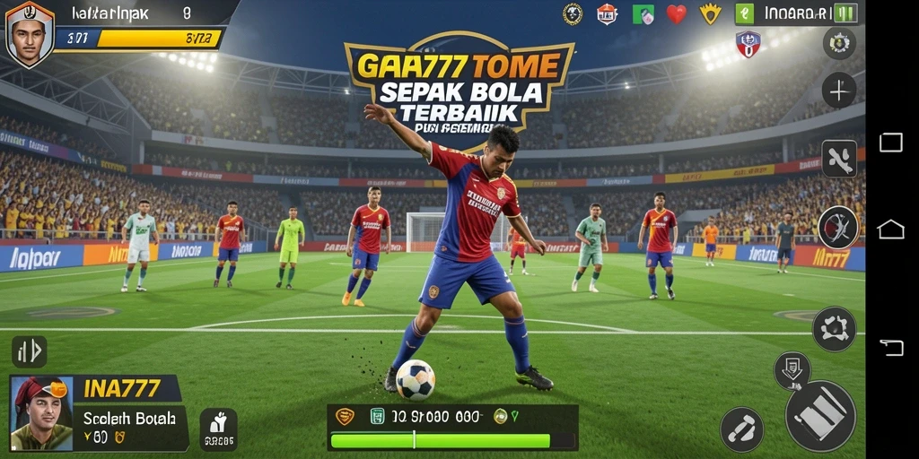 Tampilan gameplay INA777 yang menampilkan aksi menegangkan di lapangan.