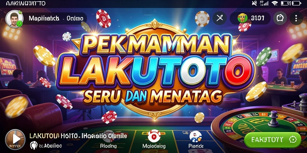 Tampilan menarik dari gameplay seru di LAKUTOTO.