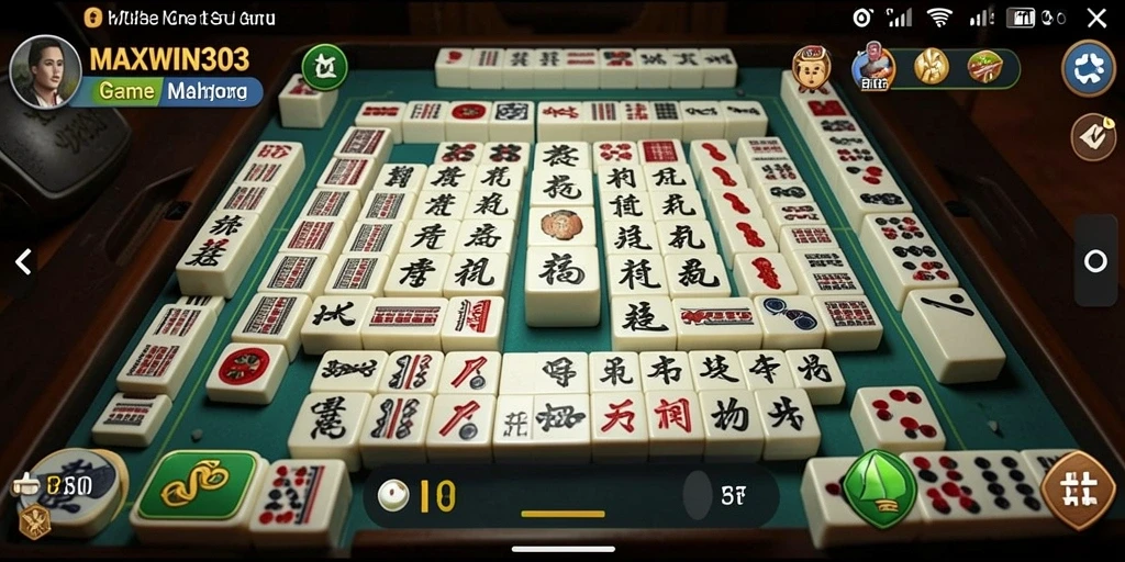 Tampilan gameplay dinamis Mahjong di MAXWIN303.