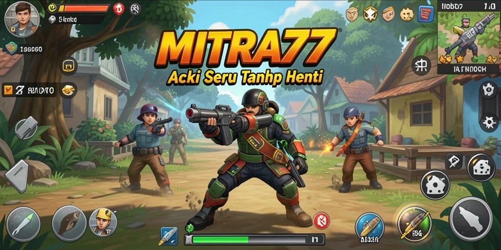 Tampilan gameplay seru dari MITRA77 yang menantang.